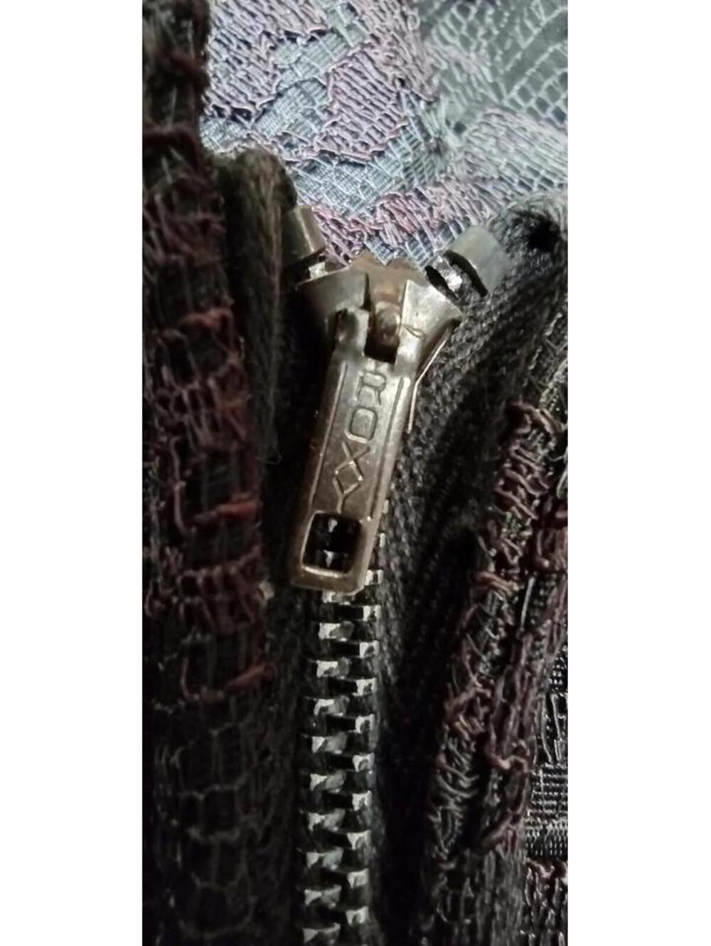 1960s Julie Miller Dress Black Lace ZOMBIE day of the dead DISCOLORED Petite XS - Picture 7 of 11